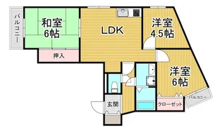 エステートハヤシ【5階】の間取り