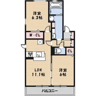 クラシカル田園【2階】の間取り