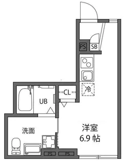 リバティヒル奥沢【1階】の間取り