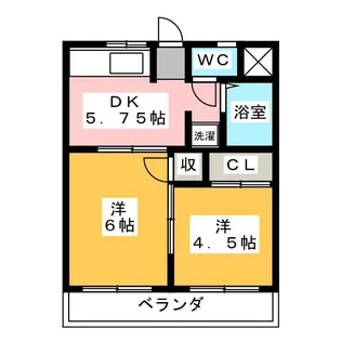 第2馬橋マンション【2階】の間取り