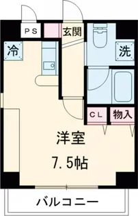 清水ビルフラワーコート【4階】の間取り