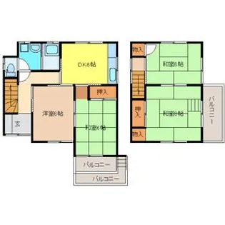 愛知県犬山市大字犬山字西平【一戸建】の間取り