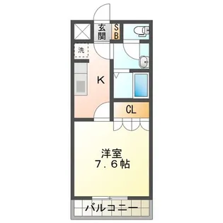 コスモ高原【1階】の間取り