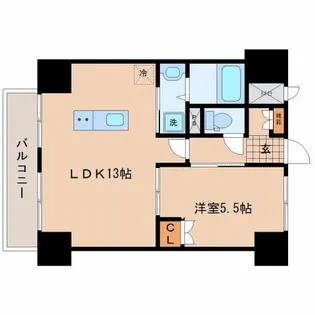 LUANA・AIR・RESIDENCE長町【3階】の間取り