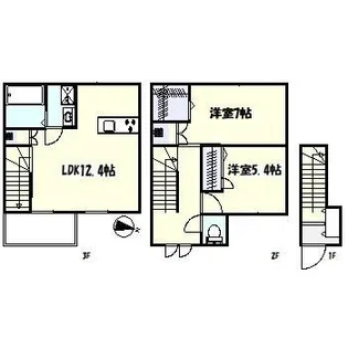 Villa Symbiose三軒茶屋【3階】の間取り