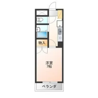 パークハウスオンワード【7階】の間取り