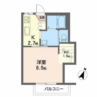 フロンティア6番館【1階】の間取り