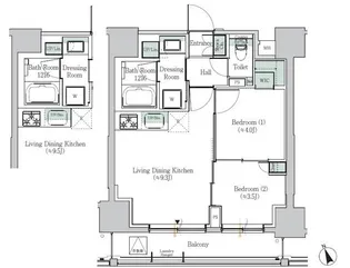 東京都台東区柳橋1【マンション】の間取り