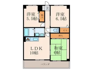 福岡県北九州市小倉南区徳力6【マンション】の間取り