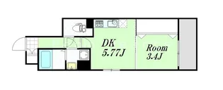 GRANDSTEADY西中島【3階】の間取り