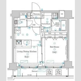 ラフィスタときわ台【5階】の間取り