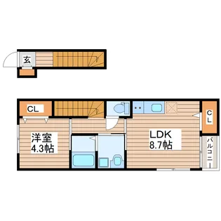 ニューポイント【2階】の間取り