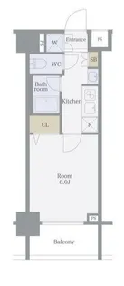 スカイコート蒲田ガーデン【2階】の間取り