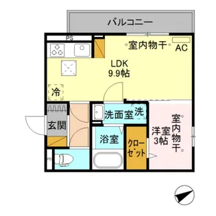 サイラル【1階】の間取り