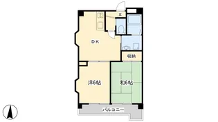 第2オンセイマンション【4階】の間取り