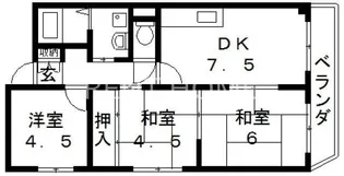 レクシア布施【6階】の間取り
