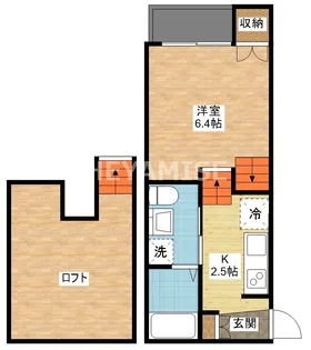 エステートサトウ19【1階】の間取り