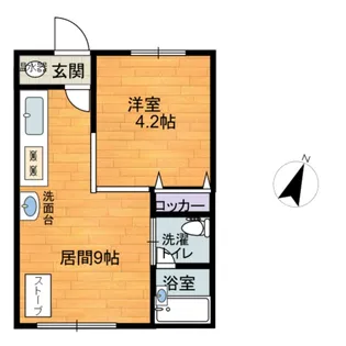 コーポささき【2階】の間取り