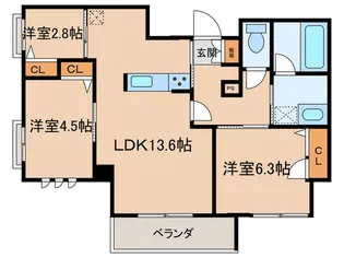 Sha Maison 岡本駅前【2階】の間取り