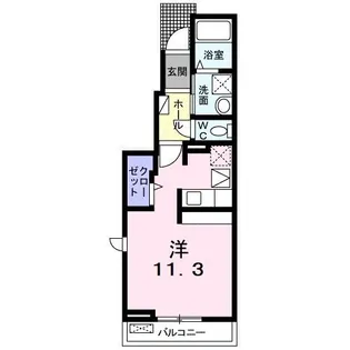 ボヌール【1階】の間取り
