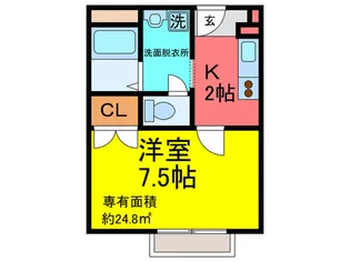 アンプル-ル茨木【2階】の間取り