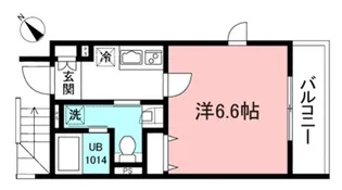 プレステリア上平間【3階】の間取り