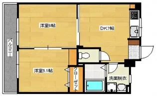 竹内マンション【4階】の間取り