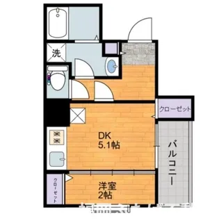 イクシオン博多【4階】の間取り