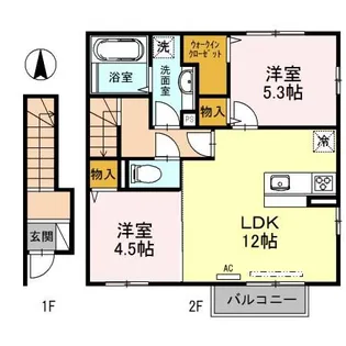 ヴィアベル【2階】の間取り