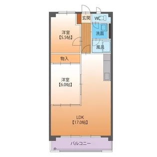グランシード中町【4階】の間取り