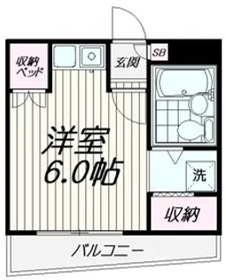 第3丸仙ハイツ【1階】の間取り