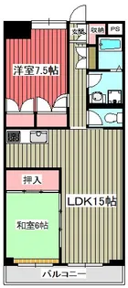 サイレンス扶桑【7階】の間取り