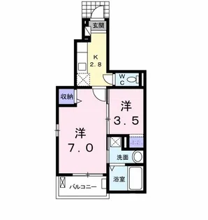 セレーノ エム【1階】の間取り