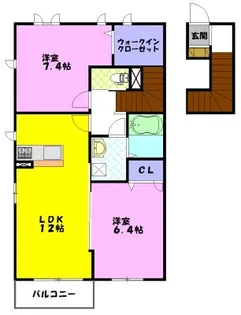 Proscourt West【2階】の間取り