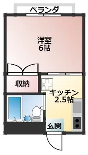 チェリーハウス【2階】の間取り