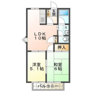 ロイヤルプライベートメゾン【1階】の間取り
