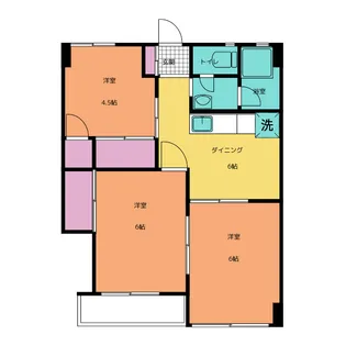 アヴィオン岐阜【1階】の間取り