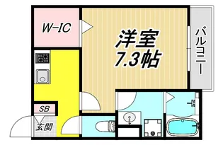 ジーメゾン尼崎東【3階】の間取り