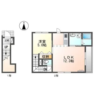 レヴァータ【2階】の間取り