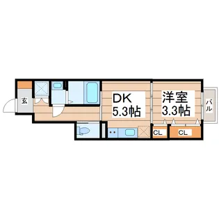 Casa LuceI【1階】の間取り
