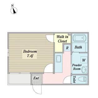 ローズガーデンK152【2階】の間取り