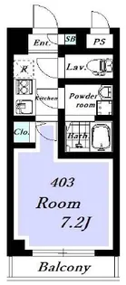 belle ville(ベルヴィル)【4階】の間取り