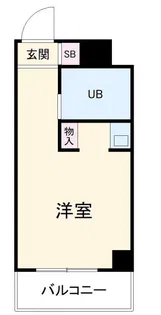 スカイコート横浜日ノ出町【8階】の間取り