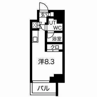 スパシエロッサ横浜吉野町【10階】の間取り