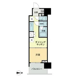 ライオンズ東京三ノ輪ミレス【2階】の間取り