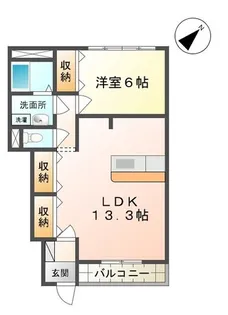 フィオーレ【1階】の間取り
