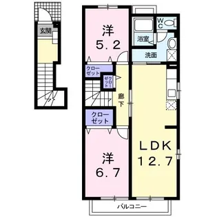 ネオブライト カコ【2階】の間取り
