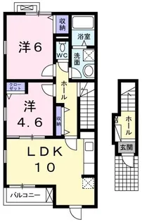 メゾン アンソレイエIII【2階】の間取り