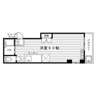 パレハ広瀬町【1階】の間取り