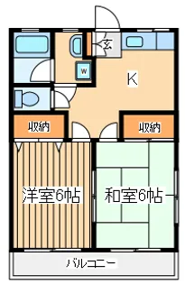 フラッツマキ【1階】の間取り